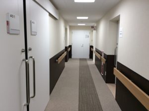 神原病院　4階病室・廊下・トイレ・洗面コーナー